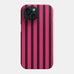 Ade | Black and Pink Stripes Pattern Phone Case