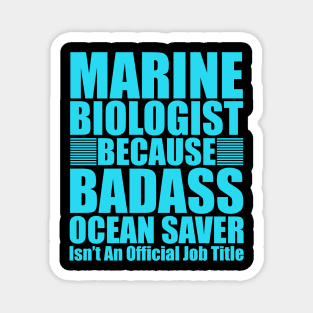 Marine Biologist Biology Ocean Fathers Day Gift Funny Retro Vintage Magnet