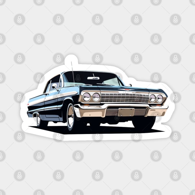 Classic Chevy Impala Magnet by Spearhead Ink