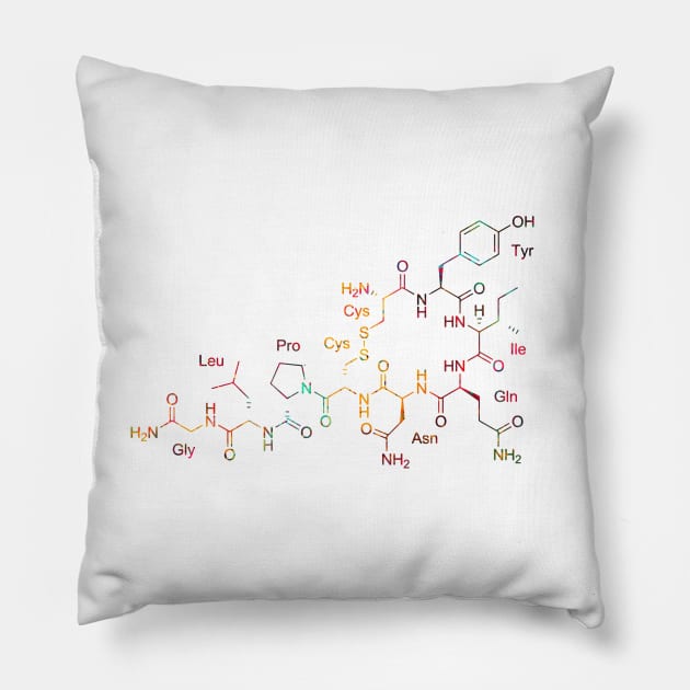 Oxytocin Hormone Of Love Pillow by erzebeth
