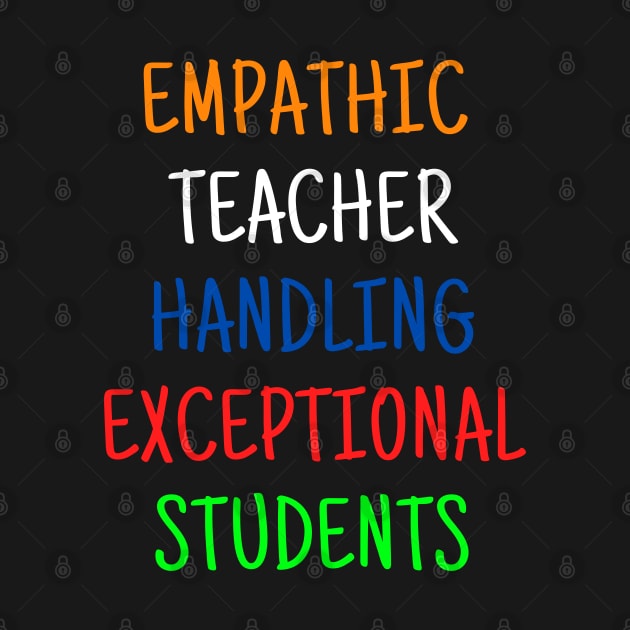 Empathic Teacher Handling Exceptional Students; World Autism Day by Rechtop