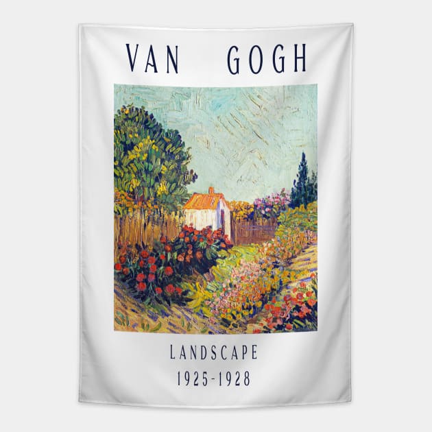 Van Gogh Landscape Painting Tapestry by thecolddots