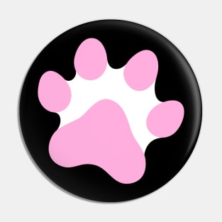 Pink paw print Pin