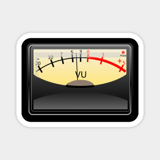 Retro Vu Meter Magnet