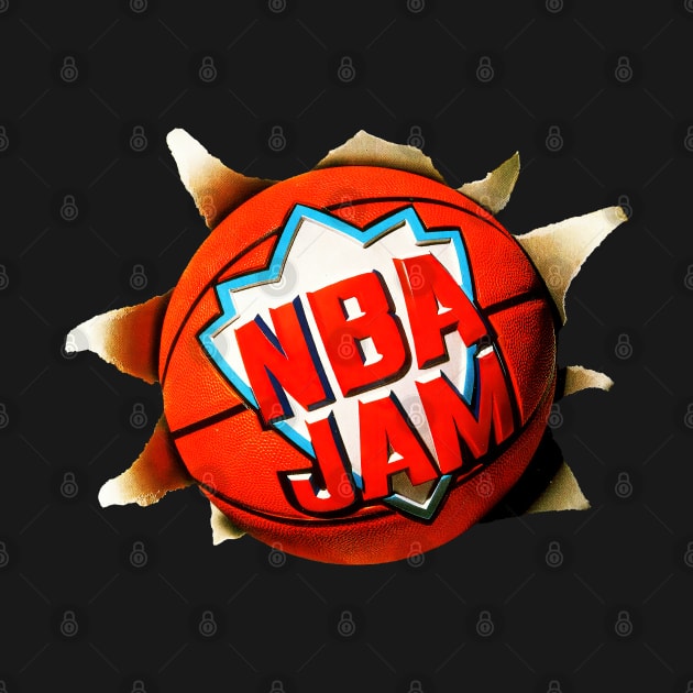 NBA JAM BALL by Buff Geeks Art