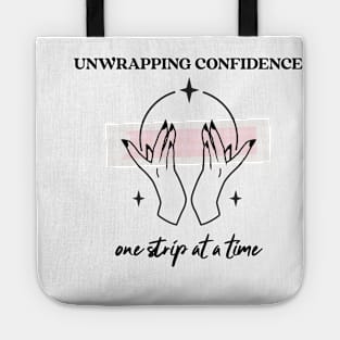 unwrapping confidence one strip at a time wax esthetician Tote