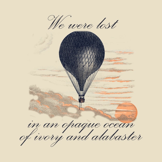 Lispe Hot Air Balloon Vintage Aeronauts Quote by Lispe