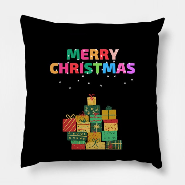 Merry Christmas Pillow by Astroidworld