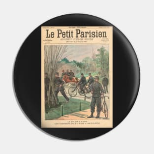 Paris Police on bicycles France 1900 Pin