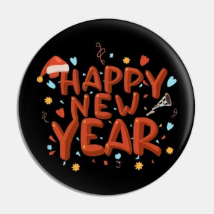 Happy New Year Pin