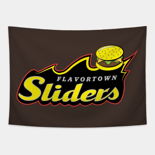 Flavortown Sliders Tapestry by AlisonDennis