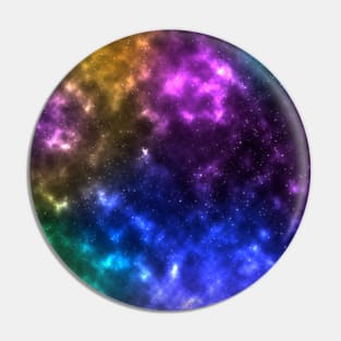 Digital colorful Galaxy ART Pin