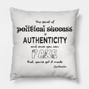 the secret of political success Pillow