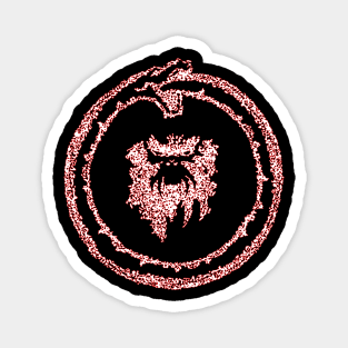 12 Monkeys Ouroboros White w/red outline Magnet