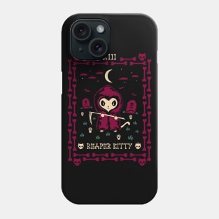 Reaper Kitty Tarot Card Phone Case