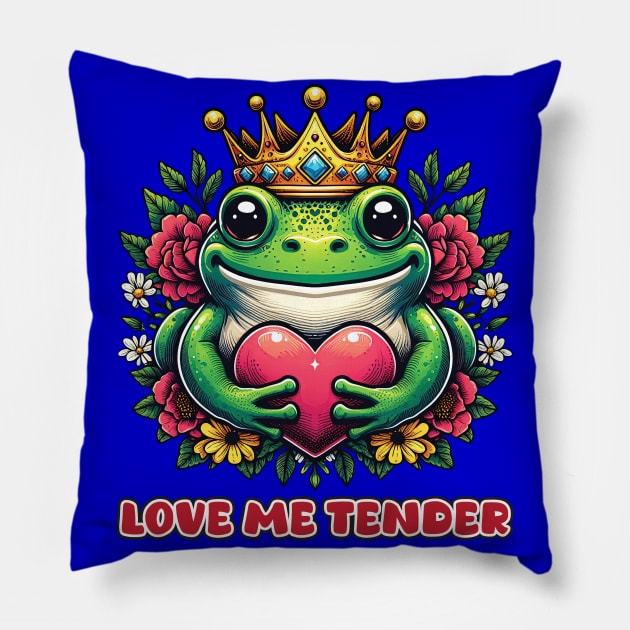 Frog Prince 79 Pillow by Houerd