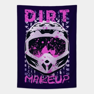 Dirt Makeup | Dirt Bike Graphic Design Tapestry