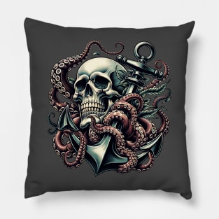 American Traditional Watery Grave Pillow