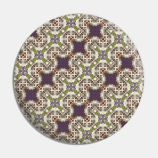 Diagonal Purple Clover Leaf Pattern - WelshDesignsTP003 Pin