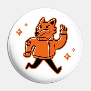 Teen Fox. Running Fox. Fox Runner Pin