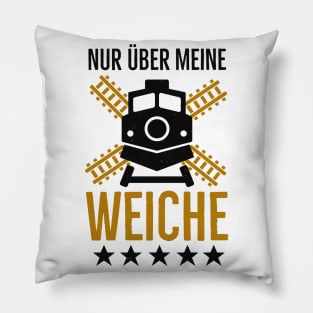 Weiche Lokführer lustige Eisenbahner Sprüche Pillow