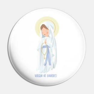 Virgin of Lourdes Pin