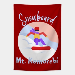 Snowboard Mt. Komorbi Tapestry