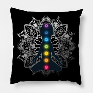 chakra Meditation Yoga Design Pillow