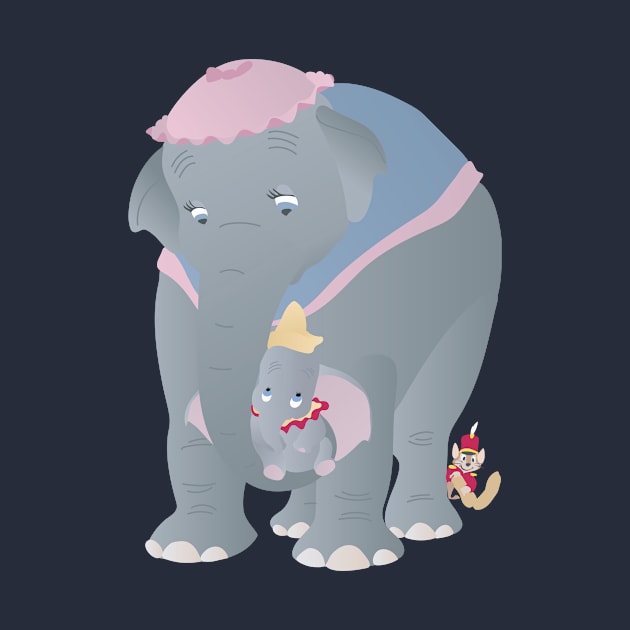 Mrs. Jumbo & Dumbo by Lydilena