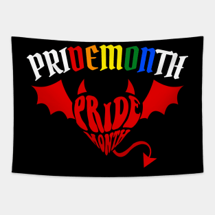 Pride Month Demon Tapestry