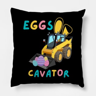 Eggs Cavator Bunny Excavator Cute Easter Day Toddler Cool Pillow