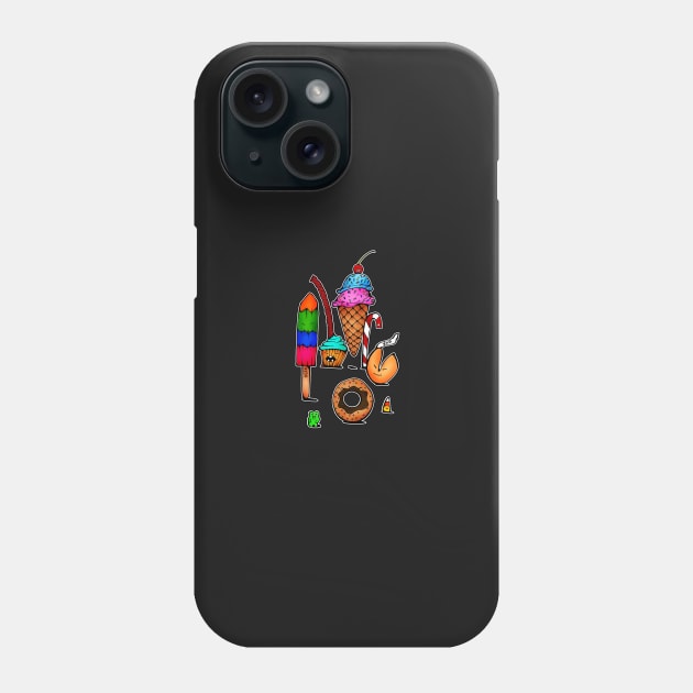 Assorted Sweets Phone Case by ogfx