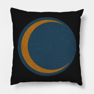 Whimsical Crescent Moon Pillow