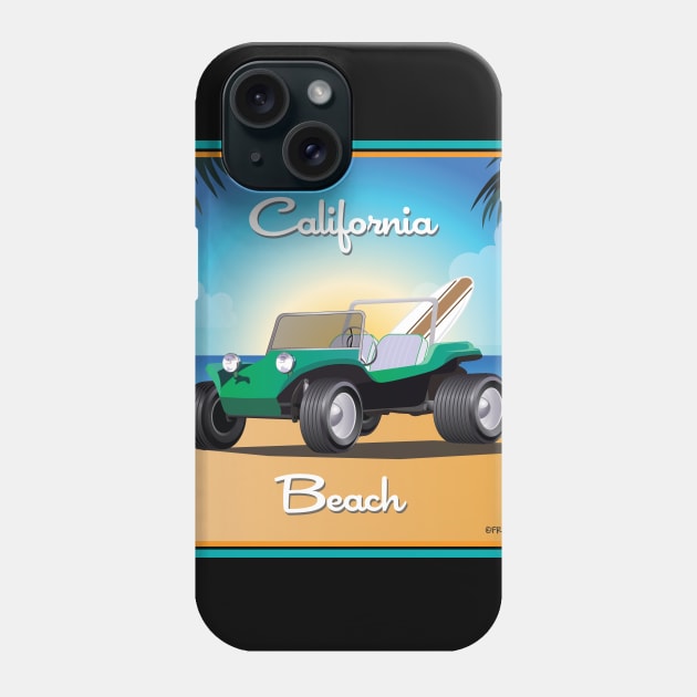 Manx Dune Buggy on California Beach Phone Case by PauHanaDesign