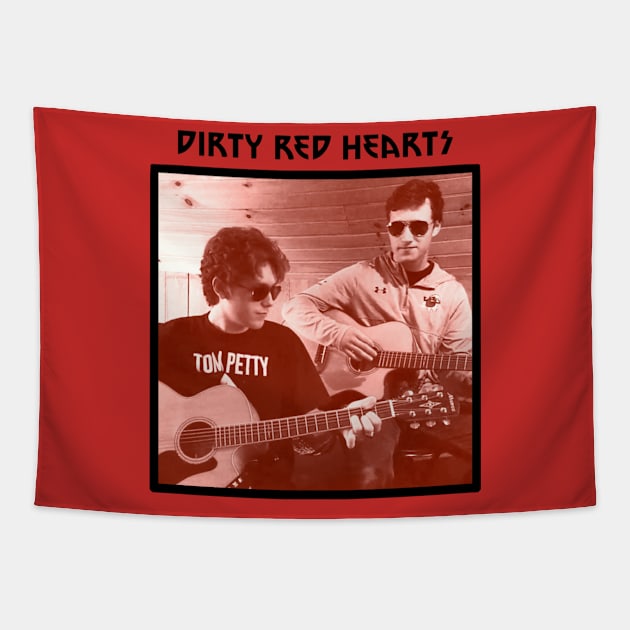 Dirty Red All Over Tapestry by Dirty Red Hearts