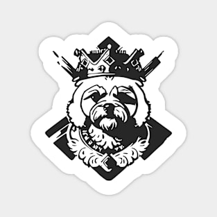 King Bichon Frise (Transparent) Magnet