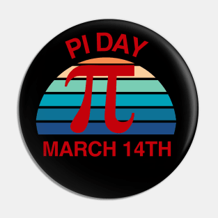 Pi Day -March 14th Pin