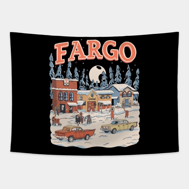 Fargo - Winter Wonderland Tapestry by AkosDesigns