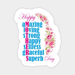 Happy Mothers Day T-Shirt Magnet