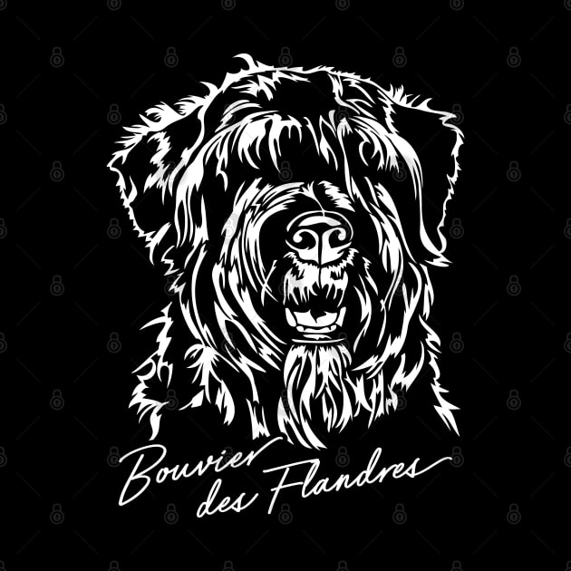 Bouvier des Flandres dog lover portrait by wilsigns