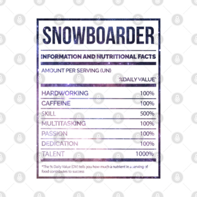 Awesome And Funny Nutrition Label Snowboard Snowboarder Snowboarders Snowboarding Saying Quote For A Birthday Or Christmas - Snowboard - Phone Case