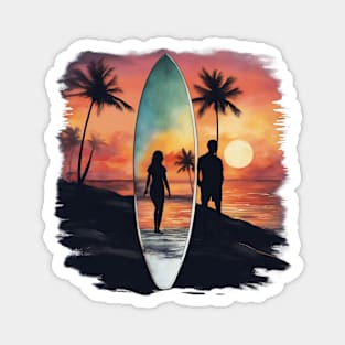 surfer beach Magnet