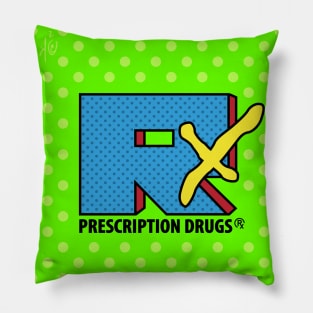 Pharmacy Pop Art 80s 90s MTV Parody Pillow