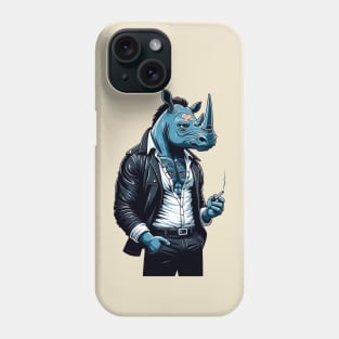 Yakuza Rhino - Tattooed & Fierce 90s Cartoon Art Phone Case