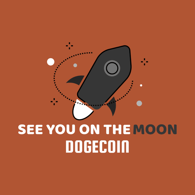 See You On The Moon Dogecoin by Art master