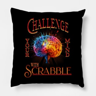 Challenge your mind with Scrabble and ceep your brain helthy Pillow