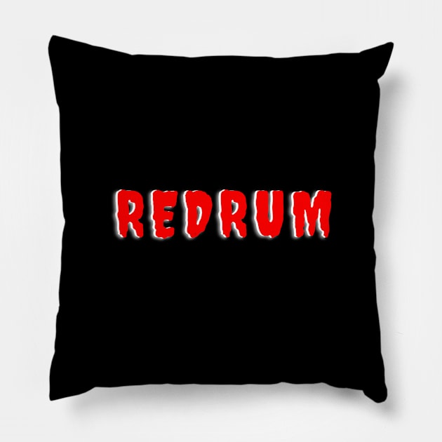 REDRUM Pillow by Lime Spring Studio