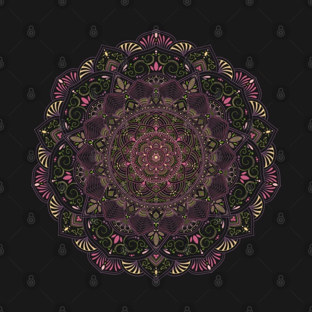 Pretty And Pink Mandala by SheaBondsArt