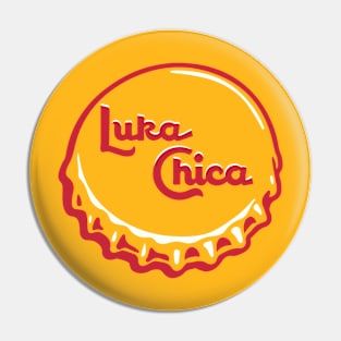 Topo Chico Bottlecap vs Luka Doncic vs Dallas Mavericks Red Pin