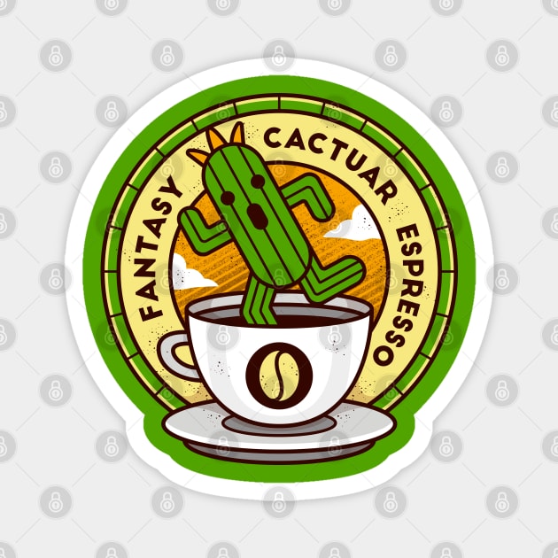 Cactuar Espresso Coffee Magnet by logozaste